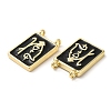 Eco-Friendly Brass Enamel Pendants KK-M246-17G-01-2