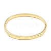 304 Stainless Steel Faceted Ring Hinged Bangles for Women BJEW-C071-16G-3