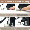 36Sets Iron Baseball Hat Cap Buckle Strap Clasp Clip Kit IFIN-CY0001-02-6