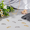 20Pcs 2 Colors Stainless Steel Outline Connector Charms STAS-UN0047-49-2