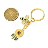 Alloy Enamel Pendants  Keychain KEYC-JKC00827-3