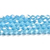 Opaque Solid Color Electroplate Glass Beads Strands X1-GLAA-F029-P4mm-A12-1