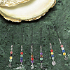 Gemstone Bead Decoration Phone Charms Strap with Alloy Pendant HJEW-PH01783-4