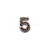 Number Colorful Rhinestone Patches DIY-WH0308-25E-1