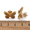 Butterfly 304 Stainless Steel Stud Earrings EJEW-L287-061G-5