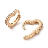 Brass Micro Pave Cubic Zirconia Hoop Earrings EJEW-C073-42KCG-2