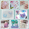 120G 10 Colors Luminous Frosted Glass Beads GLAA-OC0001-45-6