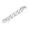 Tarnish Resistant 201 Stainless Steel Links Connectors X-STAS-B011-02A-P-3