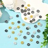 60Pcs 4 Colors Alloy Bead Caps FIND-YW0011-83-4