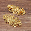 Brass Hair Barrettes Accessories  OHAR-PW0001-200G-3