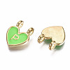 Alloy Enamel Charms X-ENAM-T012-02P-RS-3