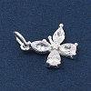 925 Sterling Silver Micro Pave Cubic Zirconia Pendants STER-Q002-03A-2