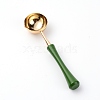 Brass Handle Wax Sealing Stamp Melting Spoon TOOL-WH0133-53B-2