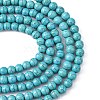 Synthetical Howlite Beads TURQ-GSR8mm129-2