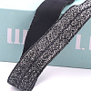 Gold and Silver Sparkle Elastic Side Nylon Ribbon NWIR-O010-01E-3