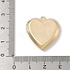Heart Brass Locket Pendants KK-K414-12A-G-3