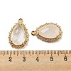 Natural Quartz Crystal Rock Crystal Faceted Pendants G-M431-13G-04-3