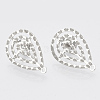 Non-Tarnish 304 Stainless Steel Stud Earring Findings X-STAS-S079-40B-1