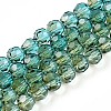 Baking Paint Transparent Glass Beads X1-DGLA-A035-T6mm-A08-1