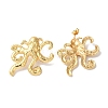 Octopus Ion Plating(IP) 304 Stainless Steel Stud Earrings for Women EJEW-L287-024G-2