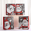 Christmas Paper Santa Claus Printed Tote Bags ABAG-P015-01A-1