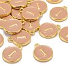 Golden Plated Alloy Enamel Charms X-ENAM-S118-06I-4