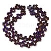 Electroplated Natural Lava Rock Beads Strands G-K388-02D-3