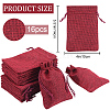 Beebeecraft Polyester Imitation Burlap Packing Pouches Drawstring Bags ABAG-BBC0001-02B-04-2