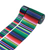 2Rolls 2 Styles Stripe Pattern Printed Polyester Grosgrain Ribbon OCOR-TA0001-37L-1