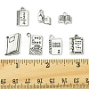 60Pcs Tibetan Style Alloy Pendants for Teachers' Day TIBEP-FS0001-22-5