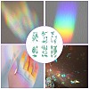 6PCS 2 Styles PVC Stickers Dazzling Color Window Stickers 3D Laser Fish And Mermaid Static Glass Window Stickers JX833A-4