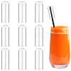 AHADERMAKER 10Pcs Glass Dustproof Straw Cap AJEW-GA0006-69-1