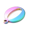 Ion Plating(IP) 304 Stainless Steel Charms STAS-H112-O-M-3