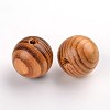 Round Natural Wood Beads X-WOOD-Q009-25mm-LF-2
