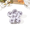 Flower with Butterfly Pattern Printed PVC Claw Hair Clips PW-WGAD78A-05-1