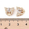 Rack Plating Brass Micro Pave Cubic Zirconia Beads KK-F879-08G-3