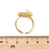 Brass Enamel Cuff Rings RJEW-K291-02G-01-5