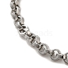 304 Stainless Steel Cable Chain Bracelets BJEW-C079-02P-2