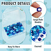 60Pcs 12 Colors Blue Color Theme Glass European Beads GPDL-TA0001-10-5
