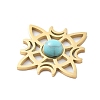 Synthetic Turquoise Pendants STAS-I327-14G-05-2