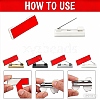 Plastic Adhesive Back Bar Pins with Platinum Iron Pins KY-D025-01A-02-3