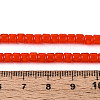 Opaque Solid Color Glass Beads Strands LS-GLAA-N065-4x4mm-C04-4