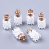 Glass Wishing Bottle Pendant Decorations GLAA-N037-01J-1