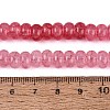 Imitation Jade Crackle Glass Beads Strands GLAA-Q108-05A-A07-4