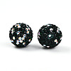 Polymer Clay Pave Rhinestone Beads RB-T018-01F-2