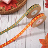 2 Rolls 2 Styles Thanksgiving Day Themes Polyester Ribbon OCOR-TA0003-29A-5