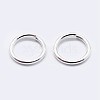 925 Sterling Silver Open Jump Rings STER-F036-02S-0.8x6mm-2