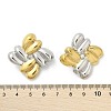 304 Stainless Steel Two Tone Stud Earrings EJEW-A124-01B-5