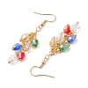 Glass Beaded Dangle Earrings EJEW-JE05976-4