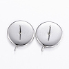 Non-Tarnish 304 Stainless Steel Stud Earring Settings LS-STAS-H380-B-13P-1